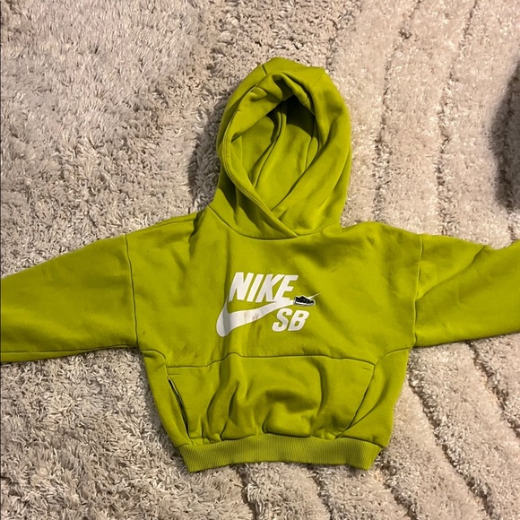 Nike SB Lime Green Kids Hoodie - Picture 1 of 4
